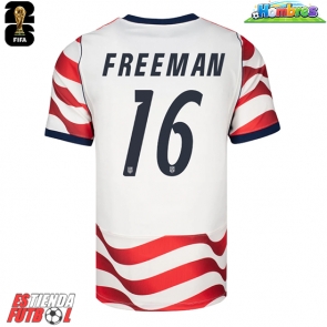 Estados Unidos Alex Freeman #16 Primera Equipación Mundial 2026 Manga Corta